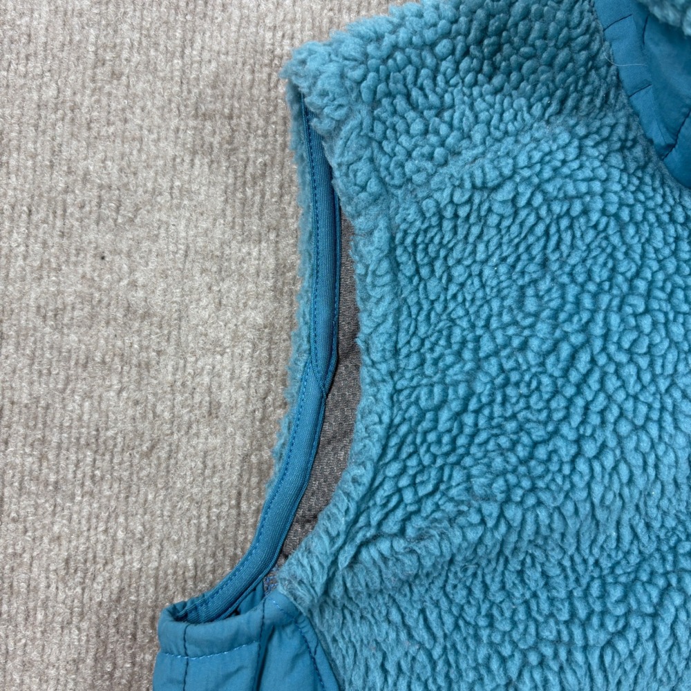 Patagonia Teal Deep Pile Retro-X Fleece Vest Women's Size Small 23080 - Picture 6 of 8